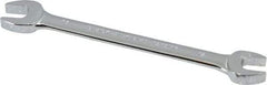Blackhawk by Proto - 12mm x 13mm Standard Open End Wrench - 6-13/32" OAL, Double End, Chrome Finish, 15° Head Angle - Apex Tool & Supply