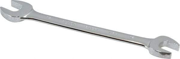 Blackhawk by Proto - 16mm x 17mm Standard Open End Wrench - 8-5/16" OAL, Double End, Chrome Finish, 15° Head Angle - Apex Tool & Supply