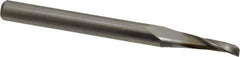 Onsrud - 3/16" Cutting Diam x 5/8" Length of Cut, 1 Flute, Upcut Spiral Router Bit - Uncoated, Right Hand Cut, High Speed Steel, 2-7/8" OAL x 1/4" Shank Diam, Single Edge, 19 to 32° Helix Angle - Apex Tool & Supply
