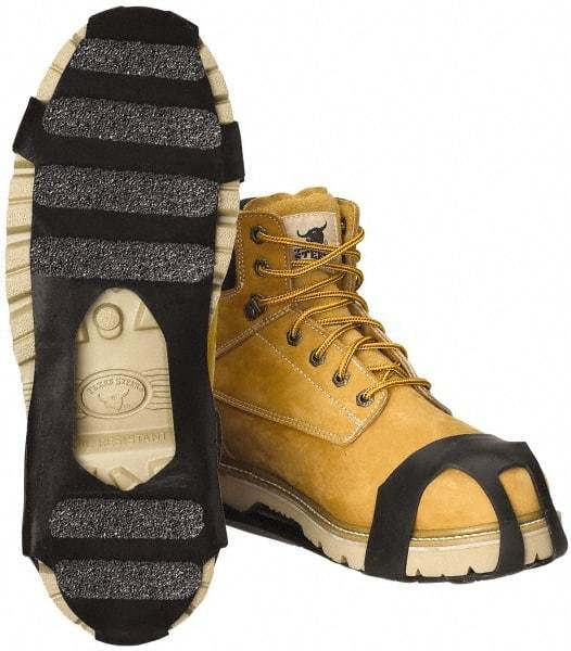 Winter Walking - Size 10-11.5, (Women's Size 12) Overshoe Cleat - Grit Traction, Black - Apex Tool & Supply