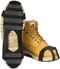 Winter Walking - Size 8-9.5, (Women's Size 9.5-11.5) Overshoe Cleat - Grit Traction, Black - Apex Tool & Supply