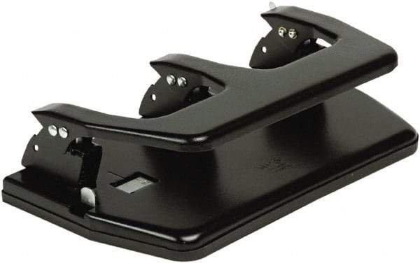 Master - Paper Punches Type: 20 Sheet Multi-Hole Punches Color: Black - Apex Tool & Supply