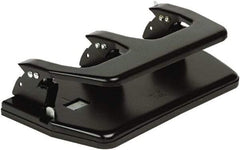 Master - Paper Punches Type: 20 Sheet Multi-Hole Punches Color: Black - Apex Tool & Supply