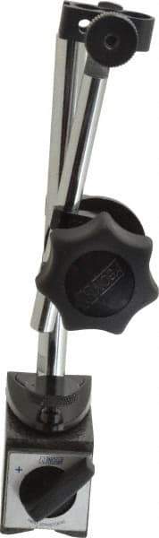 Noga - 70 Lb Magnetic Force, Fine Adjustment Indicator Positioner & Holder with Base - Post & Articulated Arm, Rectangular Base, 1-1/4" Base Height, 40mm Base Length, 1-3/16" Base Width - Apex Tool & Supply