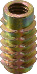 E-Z LOK - 5/16-18, Zinc Alloy Flush Hex Drive Insert - 7/16" Drill, 0.4331" Hole Diam, 63/64" Long, M8 Hex - Apex Tool & Supply