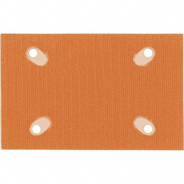 Dynabrade - 5 x 3-1/4" Rectangular Hook Face Backing Pad - Dynabug II Compatible, Screw Attachment, Nonvacuum Pad, 3/8" Thick, Medium Density, Short Nap - Apex Tool & Supply