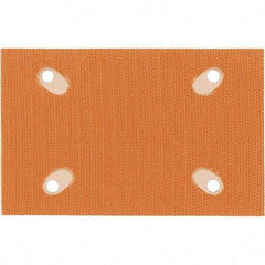 Dynabrade - 5 x 3-1/4" Rectangular Hook Face Backing Pad - Dynabug II Compatible, Screw Attachment, Nonvacuum Pad, 3/8" Thick, Medium Density, Short Nap - Apex Tool & Supply