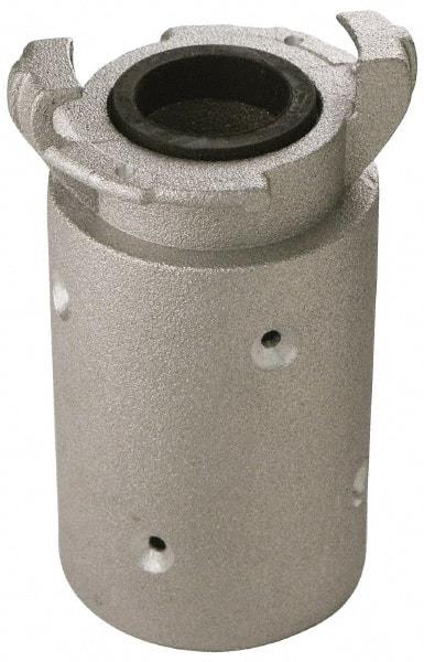 EVER-TITE Coupling Products - 1-1/2" ID x 2-3/8" OD Sandblaster Hose End - Aluminum, Rated to 100 PSI - Apex Tool & Supply