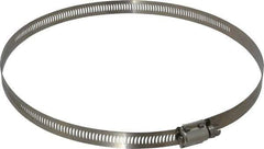 EVER-TITE Coupling Products - SAE Size 128, 2-1/2 to 8-1/2" Diam, Stainless Steel Worm Drive Clamp - 9/16" Wide, Material Grade 304 - Apex Tool & Supply