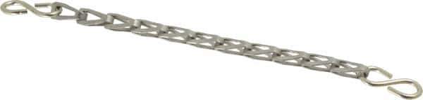 EVER-TITE Coupling Products - Stainless Steel Sash Chain w/S-Hooks - 55 Lb Load Limit, 7 Links per Foot, #6 - Apex Tool & Supply