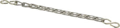 EVER-TITE Coupling Products - Stainless Steel Sash Chain w/S-Hooks - 55 Lb Load Limit, 7 Links per Foot, #6 - Apex Tool & Supply