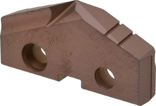 Allied Machine and Engineering - 1-17/32" Diam x 1/4" Thick, Seat Code 3, 132° Included Angle Spade Drill Insert - AM200 Coated, Cobalt, Grade Super Cobalt, Series GEN2 T-A - Apex Tool & Supply