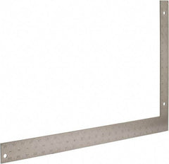 Johnson Level & Tool - 24" Blade Length x 16" Base Length, Anodized Finish, Aluminum Carpenters' Square - 1/8" Graduation, 2" Base Width - Apex Tool & Supply