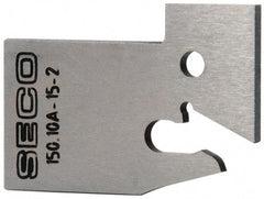 Seco - 0.61" Blade Height, 0.071" Blade Width, 1.303" OAL, Neutral Cut, Single End Indexable Cut-Off Blade - 150.10A Blade, 150.10 Series - Apex Tool & Supply