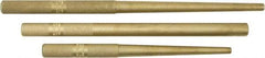 Mayhew - 3 Piece, 3/8 to 3/4", Drift Punch Set - Round Shank, Brass, Comes in Pouch - Apex Tool & Supply