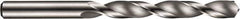 DORMER - 6mm 120° Solid Carbide Jobber Drill - Bright Finish, Right Hand Cut, Spiral Flute, Straight Shank, 93mm OAL, Four Facet Point - Apex Tool & Supply