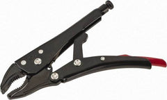 Proto - 7-15/32" OAL Curved Jaw Locking Pliers - 11/32" Jaw Width, 1-19/64" Jaw Depth, 1-21/32" Jaw Opening, Standard Handle - Apex Tool & Supply