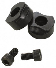 Mitee-Bite - 1" Jaw Width, Standard, Vise Jaw Set - Steel - Apex Tool & Supply