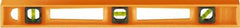 Johnson Level & Tool - 24" Long 3 Vial I-Beam Level - ABS Plastic, Orange, 1 Plumb, 1 Level & 1 45° Vials - Apex Tool & Supply