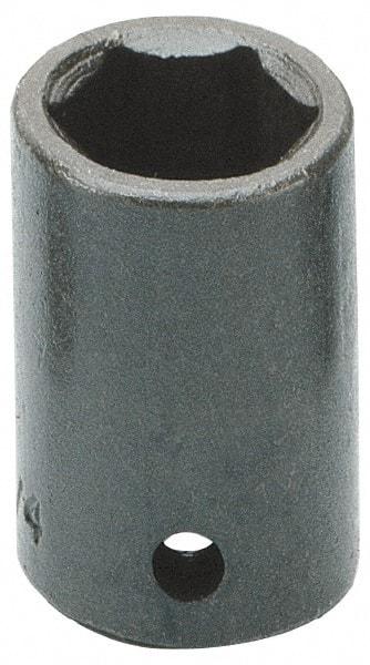 Armstrong - 1/2" Drive 18mm Standard Impact Socket - 6 Points, 1-17/32" OAL - Apex Tool & Supply