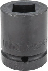 Armstrong - 1" Drive 1" Standard Impact Socket - 2-1/2" OAL - Apex Tool & Supply