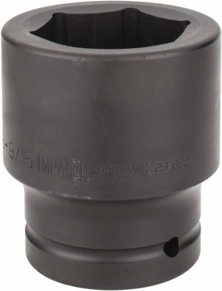 Armstrong - 1-1/2" Drive 2-9/16" Standard Impact Socket - 6 Points, 4-1/4" OAL - Apex Tool & Supply