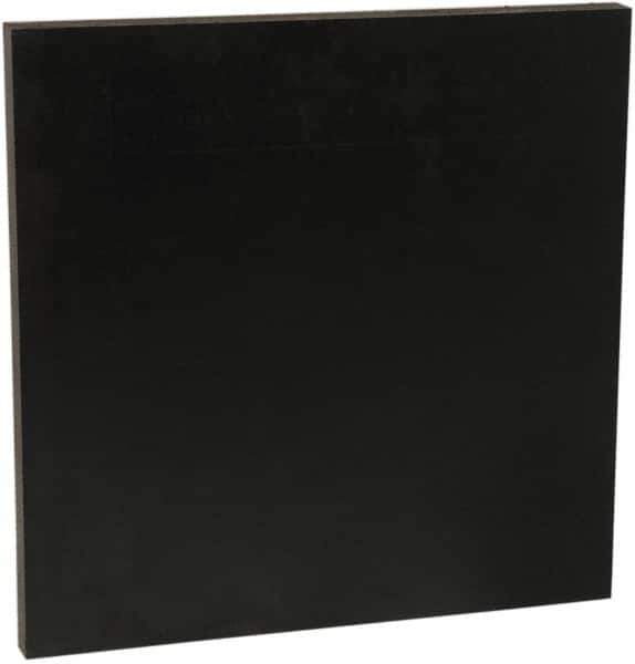 Made in USA - 3/16" Thick x 2' Wide x 4' Long, Recycled UHMW Sheet - Black, Shore D-67 Hardness, ±0.020 Tolerance - Apex Tool & Supply