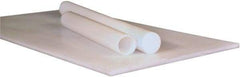 Made in USA - 3/4" Thick x 1' Wide x 2' Long, High Temperature UHMW Sheet - White, Shore D-68 Hardness, ±10% Tolerance - Apex Tool & Supply