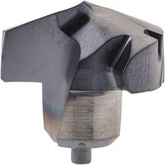 Kennametal - Series KenTIP, 15mm Diam Grade KCP15 140° Replaceable Drill Tip - Carbide, AlTiN Finish, T Seat Size - Apex Tool & Supply