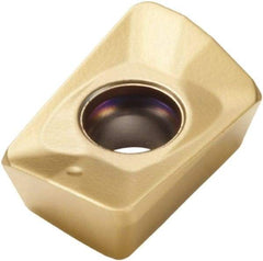 Seco - XOMX10T308 M09 Grade F40M Carbide Milling Insert - TiAlN/TiN Finish, 0.151" Thick, 0.27" Inscribed Circle - Apex Tool & Supply