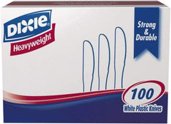 Dixie - Dixie Plastic Tableware, Heavyweight Knives - White - Apex Tool & Supply
