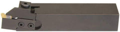 Hertel - HCE, Right Hand Cut, 1-5/8" Max Workpc Diam, Indexable Cutoff Toolholder - 1/2" Max Depth of Cut, 31.75mm Shank Width, 1" Shank Height, 6" OAL - Apex Tool & Supply