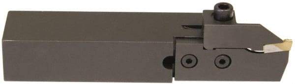 Hertel - HCE, Right Hand Cut, 1-5/8" Max Workpc Diam, Indexable Cutoff Toolholder - 0.812 Max Depth of Cut, 25.4mm Shank Width, 3/4" Shank Height, 4-1/2" OAL - Apex Tool & Supply