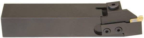 Hertel - HCE, Left Hand Cut, 1-5/8" Max Workpc Diam, Indexable Cutoff Toolholder - 0.8 Max Depth of Cut, 31.75mm Shank Width, 1" Shank Height, 6" OAL - Apex Tool & Supply