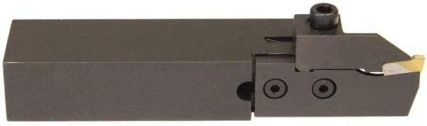 Hertel - HCE, Left Hand Cut, 1-5/8" Max Workpc Diam, Indexable Cutoff Toolholder - 0.812 Max Depth of Cut, 25.4mm Shank Width, 1/2" Shank Height, 4-1/2" OAL - Apex Tool & Supply