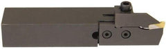 Hertel - HCE, Left Hand Cut, 1-5/8" Max Workpc Diam, Indexable Cutoff Toolholder - 0.812 Max Depth of Cut, 25.4mm Shank Width, 1/2" Shank Height, 4-1/2" OAL - Apex Tool & Supply