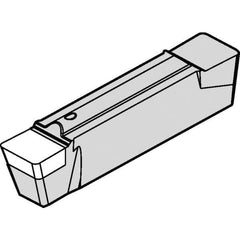 Kennametal - 0600G ST Grade KB5625, 6mm Cutting Width PCBN Grooving Insert - 4mm Max Depth of Cut, Neutral, 0.79mm Corner Radius, TiAlN Finish - Apex Tool & Supply
