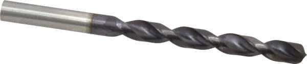 Guhring - 3/8" 130° Powdered Metal Jobber Drill - FIREX Finish, Right Hand Cut, Parabolic Flute, Straight Shank, 125mm OAL, Cone Relief Point - Apex Tool & Supply