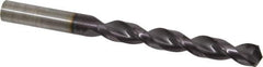 Guhring - 1/2" 130° Powdered Metal Jobber Drill - FIREX Finish, Right Hand Cut, Parabolic Flute, Straight Shank, 5-15/16" OAL, Cone Relief Point - Apex Tool & Supply