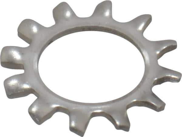 Value Collection - 3/8" Screw, 0.398" ID, Stainless Steel External Tooth Lock Washer - 0.695" OD, Uncoated, Grade 18-8 - Apex Tool & Supply