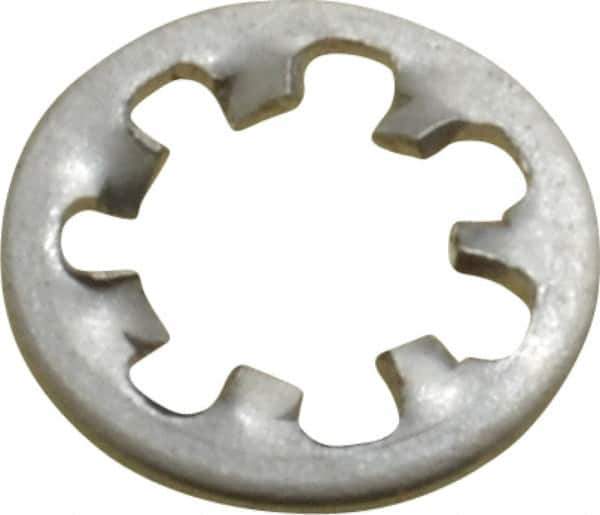 Value Collection - #6 Screw, 0.15" ID, Stainless Steel Internal Tooth Lock Washer - 0.288" OD, Uncoated, Grade 18-8 - Apex Tool & Supply