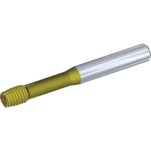 Kennametal - M8x1.25 Metric Coarse 6H Bottoming Thread Forming Tap - Solid Carbide, TiAlN/TiN Finish, 80mm OAL, 10mm Thread Length, Right Hand Thread - Apex Tool & Supply