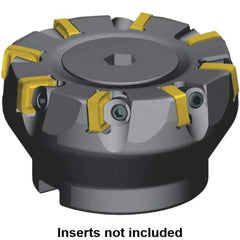 Kennametal - 4" Cut Diam, 1-1/4" Arbor Hole, 5.08mm Max Depth of Cut, 6° Indexable Chamfer & Angle Face Mill - 15 Inserts, SNXF 1204... Insert, 15 Flutes, Series KSSR - Apex Tool & Supply