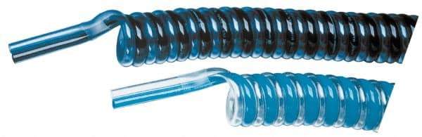 Advanced Technology Products - 6mm OD, Polyurethane Tube - Black & Clear Blue, 140 Max psi, 98 Shore A Hardness - Apex Tool & Supply