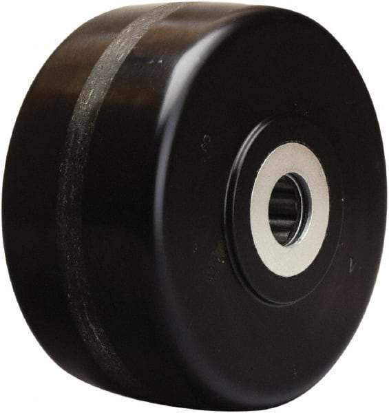 Hamilton - 6 Inch Diameter x 3 Inch Wide, Phenolic Caster Wheel - 2,000 Lb. Capacity, 3-1/4 Inch Hub Length, 1 Inch Axle Diameter, Straight Roller Bearing - Apex Tool & Supply
