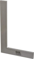 SPI - 8-1/2" Blade Length, 5-1/8" Base Length Steel Square - 0.0017" Accuracy, Beveled Edge - Apex Tool & Supply