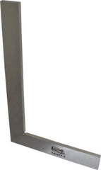 SPI - 10-1/2" Blade Length, 6-3/8" Base Length Steel Square - 0.0019" Accuracy, Beveled Edge - Apex Tool & Supply