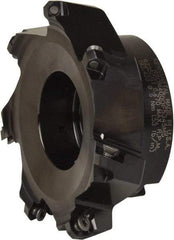 Kennametal - 4" Cut Diam, 1-1/4" Arbor Hole, 3.5mm Max Depth of Cut, 43° Indexable Chamfer & Angle Face Mill - 7 Inserts, OF.T 06L5... Insert, Right Hand Cut, 7 Flutes, Series KSOM Mini - Apex Tool & Supply