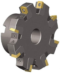 Kennametal - Shell Mount Connection, 0.551" Cutting Width, 0.872" Depth of Cut, 4" Cutter Diam, 1" Hole Diam, 6 Tooth Indexable Slotting Cutter - KSSS Toolholder, SPCT, SPET, SPPT Insert - Apex Tool & Supply