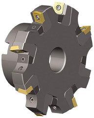 Kennametal - Arbor Hole Connection, 0.817" Cutting Width, 1.831" Depth of Cut, 6" Cutter Diam, 1-1/2" Hole Diam, 10 Tooth Indexable Slotting Cutter - KSSS Toolholder, SDCT, SDCW, SDET, SDPT Insert - Apex Tool & Supply